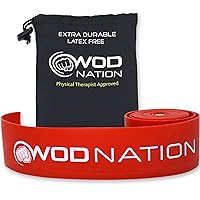 WOD Nation Muscle Floss Bands Recovery Band for Tack and Flossing Sore Muscles and Increasing Mobility : Stretch Band Includes Carrying Case