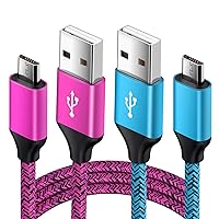 High Speed Micro USB Charging Cable, Android Phone Charger Cords Compatible for Samsung Galaxy S7 S6 Edge J8 J7 J3 Prime Pro, Note 4 5, LG G3 G4 Q60, Moto G5 Plus E6,Paperwhite, HD, HDX, PS4