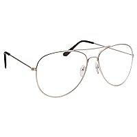 grinderPUNCH Classic Men's Or Women's Fashion Gold Aviator Glasses (3 Sizes)