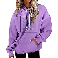Polyester Sweatshirt, Navy Blue Hoodie Work Outfits For Women Office Cute Tops Womens Fashion Teacher Outfits For Women Long Sleeve Shirts For Women Womens Sweatshirt No Hood (Purple,XXL)