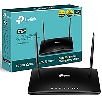 TP-Link AC1200 4G+ Cat6 Wireless Dual Band Gigabit Router, 4G/3G Network SIM Slot Unlocked, MU-MIMO technology, No Configuration required, Support Guest Network & Parental Control (Archer MR600)