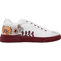 DOGO White Sneakers for Women - Handmade Women's Fashion Sneakers, Vegan Leather and Unique Design, Comfortable Shoes for Women, Ace Sneakers