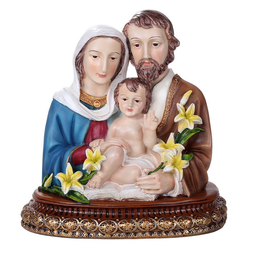 Pacific Giftware The Holy Family Mary Joseph Jesus Christians Catholic Collectible Religious Sculpture 10.25 Inch Tall
