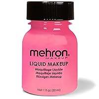 Mehron Makeup Liquid Face & Body Paint (1 ounce) (Pink)