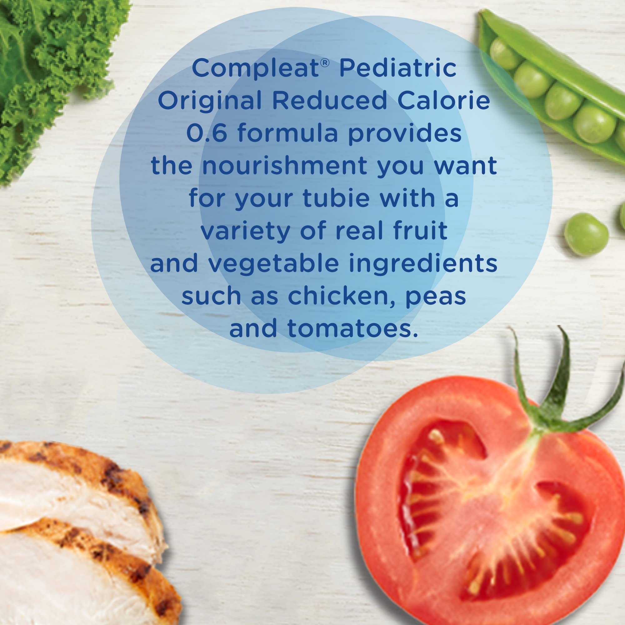 Compleat Pediatric Reduced Calorie Tube Feeding Formula, Unflavored, 8.45 Fl Oz (Pack of 24)
