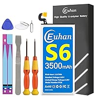Galaxy S6 Battery, [Upgraded] Euhan 3500mAh Li-Polymer EB-BG920ABE Internal Replacement Battery for Samsung Galaxy S6 G920A G920P G920T G920V with Repair Tools Kit [24 Month Service]