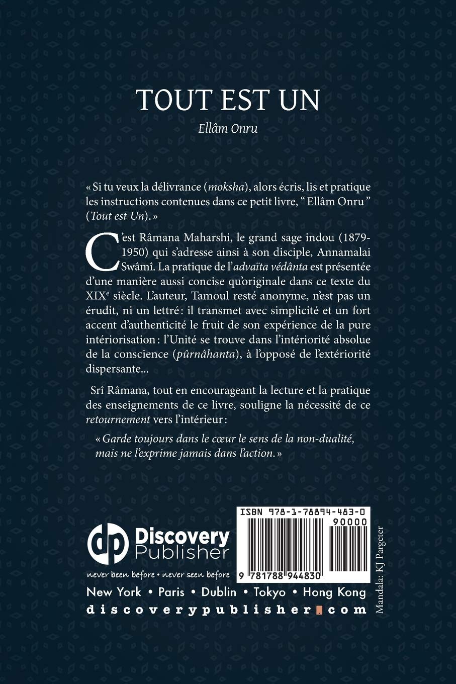 Tout est Un / Ellâm Onru (French Edition)