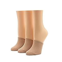 HUE Cotton Topper-Stay Cool and Stylish with Hidden Toe Cap Socks