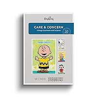 DaySpring - Need a Hug? - 4 Peanuts Greeting Card Assortment with Scripture - 12 Care & Concern Boxed Cards & Envelopes (U1201)
