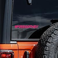 Free Britney Hashtag Decal Vinyl Sticker Auto Car Truck Wall Laptop | Hot Pink | 8
