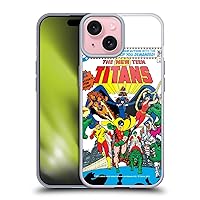Officially Licensed Justice League DC Comics New #1 Group Teen Titans Comic Art Soft Gel Case Compatible with Apple iPhone 15 and Compatible with MagSafe Accessories