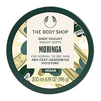 The Body Shop Moringa Body Yogurt – Instantly Absorbing Hydration from Head to Toe – For Normal to Dry Skin – Vegan – 6.91 oz