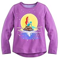 Disney Girls The Little Mermaid Long Sleeve Tee 3 Purple