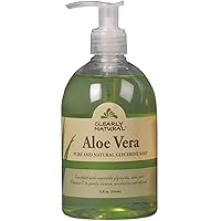 Clearly Natural Aloe Vera Liquid Glycerine Soap, 12 Ounce (Pack of 2)