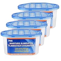 8 pack MOISTURE ELIMINATOR, 9.8 oz tubs Moisture Absorbers