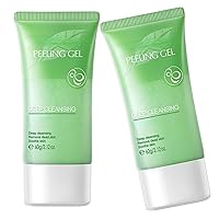 2pcs Facial Exfoliating Green Tea Peeling Gel Face Scrub Moisturizing Cleanser Nourishing Skin Care- 60 ml