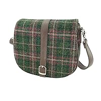 Harris Tweed Ladies Shoulder Bag in Different Tartans - Genuine Handwoven Scottish Wool - Adjustable Strap, Gift for her - Christmas and New Year Celebrations gift For Women