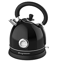 Frigidaire Retro Electric Water Kettle Stainless Steel 1.8l, Fast Boiling, Bpa-free, Black