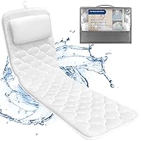 Full Body Bath Pillow, Spa Bath Pillows for Tub Neck and Back Support, Luxury Bath Tub Pillow with Laundry Bag, Bathtub Accessories for Women Relaxing