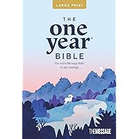 The One Year Bible The Message, Large Print Thinline Edition (Softcover) The One Year Bible The Message, Large Print Thinline Edition (Softcover) Paperback Imitation Leather