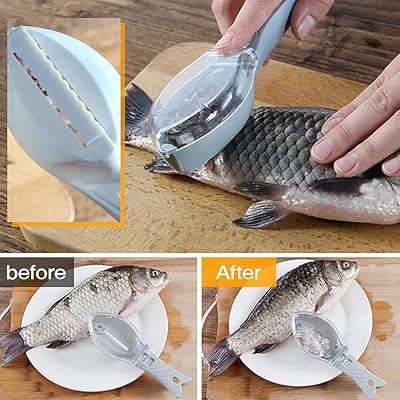  ZKK Fish Scaler, Fast Fish Scale Remover, Fish