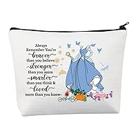 BNQL Princess Cinderellas Gifts Cinderellas Makeup Bag Cartoon Movie Gift Inspired Cinderellas Fairy Tale Cosmetic Travel Bag (Princess Cinderellas)