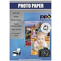 PPD Inkjet Pearl Double Sided Super Premium Photo Paper A3 (11.7 x 16.5