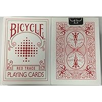 USPC Bicycle Red Trace Deck Playing Cards
