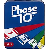 Phase 10 Card Game for Families, Adults and Kids, Challenging & Exciting Rummy-Style Play in a Storage Tin (Amazon Exclusive)