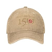 Kentucky Derby Trucker Hat Unisex-Adult Soft Sun Hat Adjustable Baseball Cap Denim Twill Plain Hat