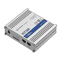 Teltonika RUT360100100 Model RUT360 LTE Industrial Cellular Router; Only for use in USA; 4G/3G Frequencies; Ethernet Interfaces, WiFi and Cellular Module; Compatible with IoT and M2M Applications Teltonika RUT360100100 Model RUT360 LTE Industrial Cellular Router; Only for use in USA; 4G/3G Frequencies; Ethernet Interfaces, WiFi and Cellular Module; Compatible with IoT and M2M Applications