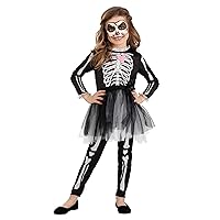 Kid's Skeleton Dress Costume