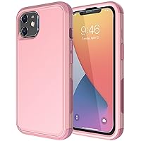 Diverbox for iPhone 11 Case [Shockproof] [Dropproof] [Tempered Glass Screen Protector],Heavy Duty Protection Phone Case Cover for Apple iPhone 11 (Pink-3in1)