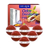 Shoe Deodorizer Balls 6 Count Sandalwood, Air Freshener Odor Eliminator for Sneaker Drawer Locker and Gym Bags