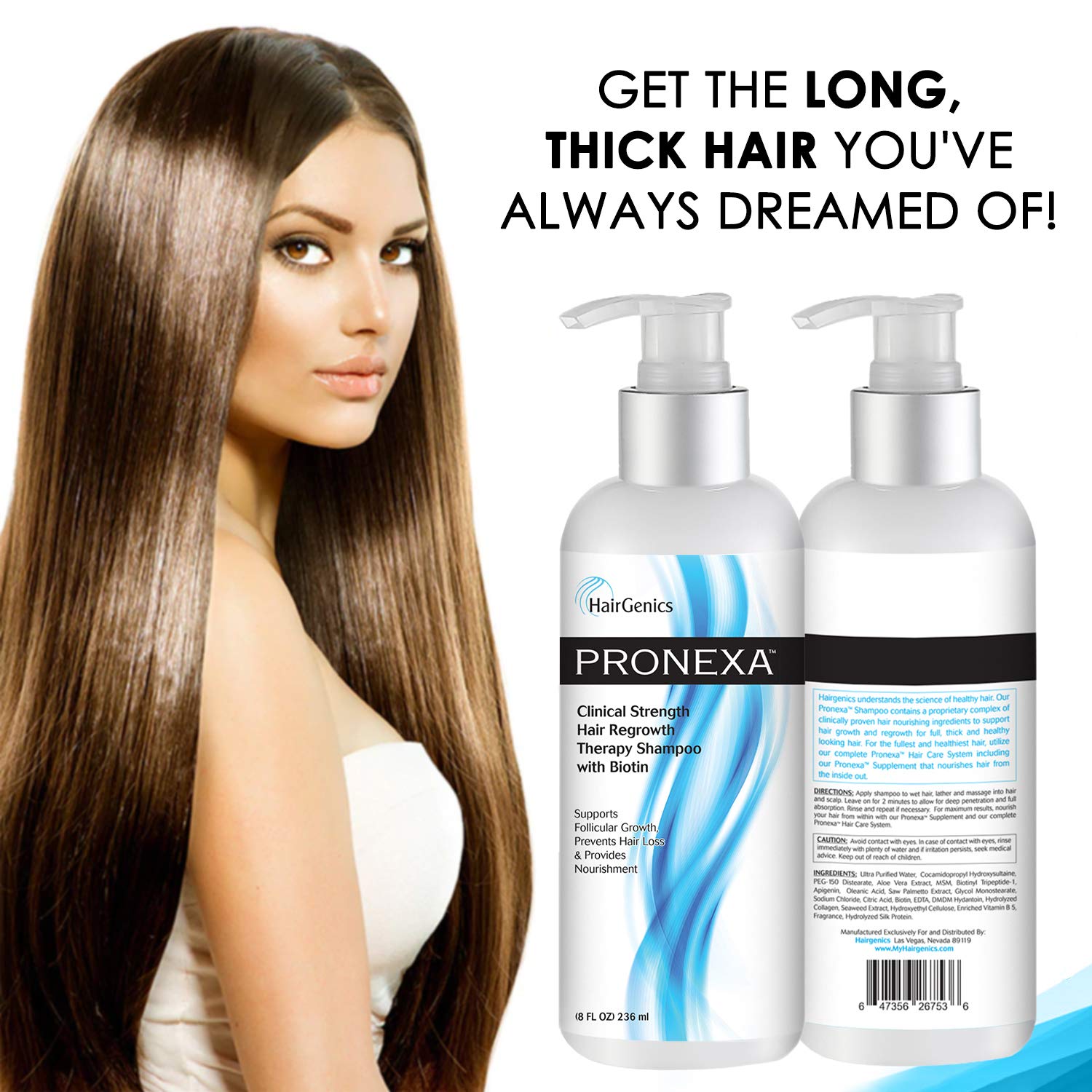 Mua Hairgenics Pronexa Clinical Strength Hair Growth & Regrowth Therapy Hair  Loss Shampoo With Biotin, Collagen, and DHT Blockers for Thinning Hair, 8  fl. oz. trên Amazon Mỹ chính hãng 2023 | Fado