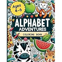 Alphabet Adventures: A Multi-Activity Coloring Book with Tracing, Mazes, Word Searches, and More for ages 4-6