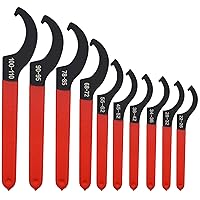 10pcs Coilover Spanner Wrench Set, C-Shape Coilover Spanner Wrench, Shock Spanner Hook Wrench Tools, for Suspension System and Shock Adjustment(10pcs)