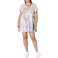 Women's Plus Size Dress Tiered Tie Dye