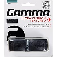 Gamma Sports Tennis Racquet Ultra Cushion Replacement Grips - Contoured or Textured