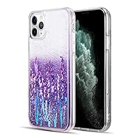 Sumac Beautiful Waterfall Flowing Sand Glitter Sparkle Back Cover for iPhone 15 Pro Max (6.7