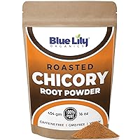 Roasted Chicory Root Powder (1lb) - Prebiotic Dietary Fiber Supplement for Digestion - Create Your Own Cold Brew Coffee - Caffeine Free & Healthy Coffee Alternative