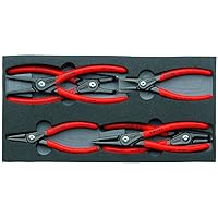 KNIPEX Tools - 6 Piece Circlip Pliers Set In Foam Tray (002001V02)
