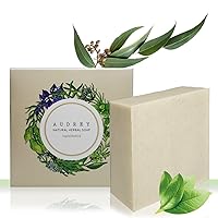 Audrey Handmade Natural Herb Bar Soap (Tea Tree Oil & Houttuynia Cordata, 2 pack)