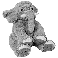 Weighted Elephant Stuffed Animals, 5Lb Weighted Plush Giant 16in Elephant Throw Pillow Plushie for Boys, and Girls Christmas (Grey)