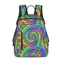 Tie Dye Print Large-Capacity Backpack, Simple And Lightweight Casual Backpack, Travel Backpacks