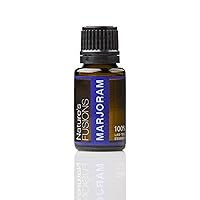 Nature's Fusions Sweet Marjoram, 100% Pure and Natural Essential Oils, Undiluted, Therapeutic Grade for Aromatherapy and Topical Use, 5 Fl Oz (Pack of 1) (15 mL)