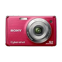 Sony Cyber-shot DSC-W230 12 MP Digital Camera with 4x Optical Zoom and Super Steady Shot Image Stabilization (Dark Red)