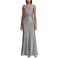 Ralph Lauren Womens Dilamana Gown Dress, Metallic, 10