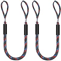 Botepon Boat Bungee Dock Lines, Mooring Lines, Boating Gifts for Men, Boat Accessories, Pontoon Accessories, Perfect for Bass Boat, Jet Ski (4 Feet)