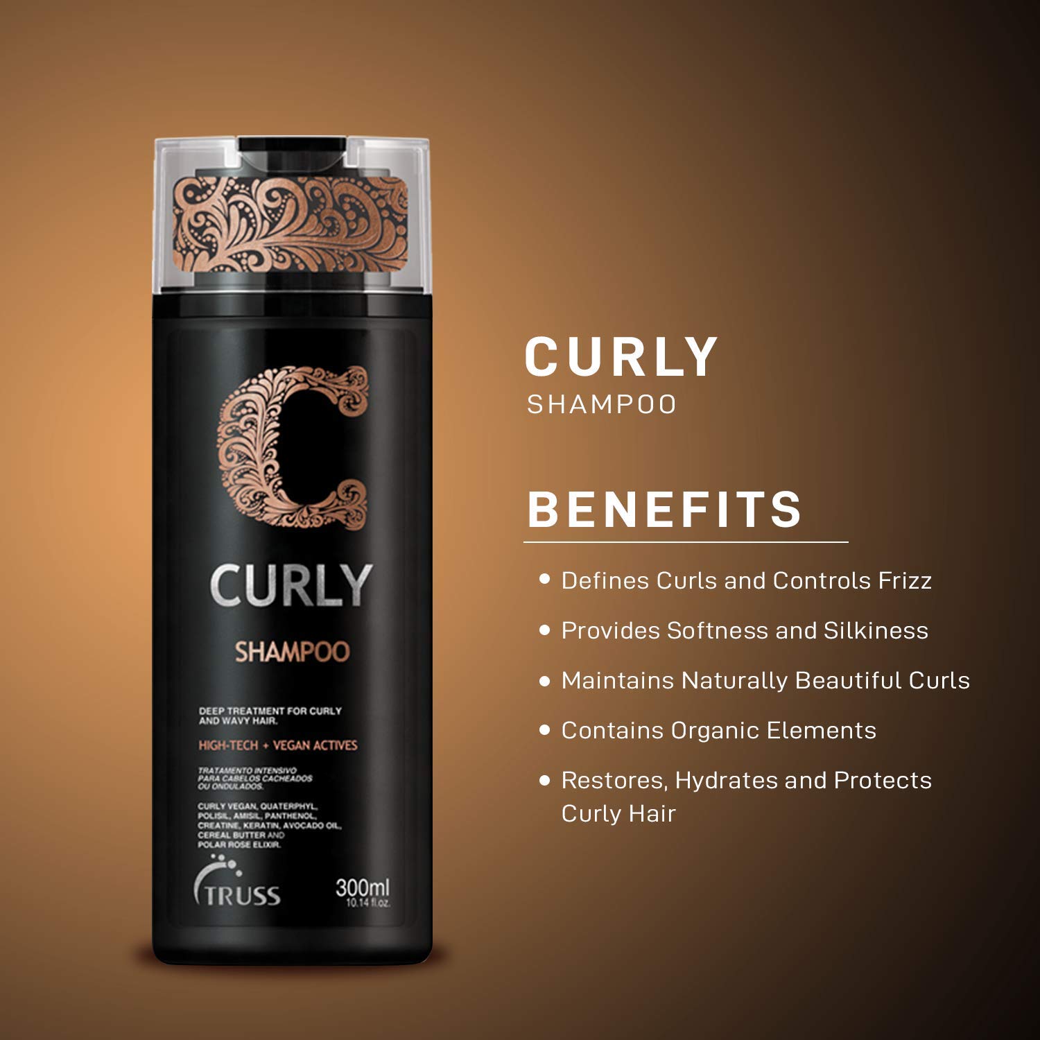 Truss Curly Shampoo and Conditioner Set Bundle